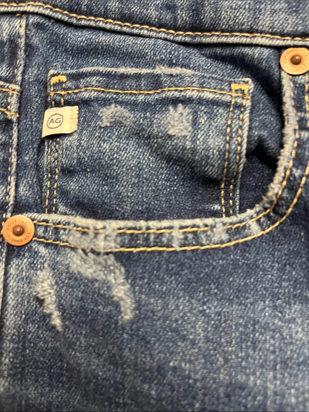 AG Farrah Bootcut Jeans High Rise 31x32 Dark Wash Designer Denim EUC - Picture 6 of 9